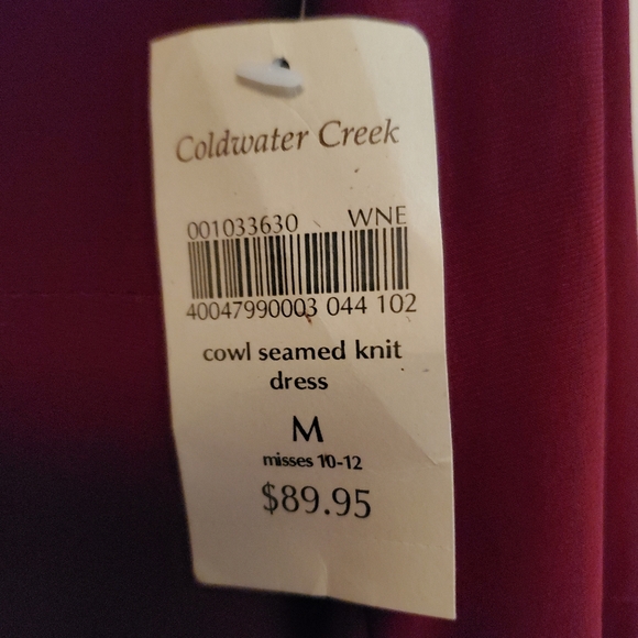 NWT Coldwater Creek 3/4 long sleeve dress - Picture 2 of 7